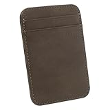 Uonlytech Leichter Kartenhalter aus Strapazierfähigem Material Dünner Mini Organizer für Visitenkarten Ausweise und Führerschein Praktisches Etui für Reisen und Alltag Tiefgrau Mehrfacher
