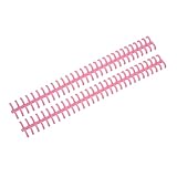 Binderücken, 10 Stück, 65 Blatt, haltbarer Binderücken aus PP-Kunststoff, verschleißfest, 10 mm, für Schüler für Schulbedarf(Rosa)