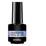 Folienkleber-Gel – 8 ml Nagelkleber | Starke UV-Stick-Lampe erforderlich | Transfer Gel Professionelle Fingernagel Folie Aufkleber Anwendung Für Frauen Hause Salon Dekoration Design