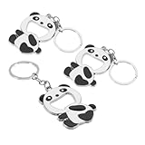 Zerodeko 3er Set Panda Flaschenöffner Schlüsselanhänger Lustige Kapselheber Für Getränke Bier Und Softdrinks Niedliches Schlüsselring Zubehör Für Freunde Und Familie