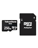 TeknoStone Basic Micro-SDXC-Speicherkarte mit Adapter, bis zu 90 MB/s Lesegeschwindigkeit, U1, V30, A1, HD-Video, unterstützt TF-Karte für Dashcams, Sicherheitskameras, Tablets, Handys, 1 Stück