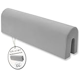 shivler Bettkantenschutz für Kinderbetten Kissen für bettumrandung Rausfallschutz Abdeckung Kantenschutz für Babybett (Grau, 90cm)