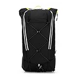 WITTCHEN Sport Rucksack mit Trinksystem | Outdoor Hydration Backpack | 8L Fahrradrucksack aus Nylon | leicht & wasserabweisend | MTB Trail Running Hiking | 40 × 19–22 × 9 cm | Farbe: Schwarz