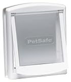 PetSafe — Originale Staywell Katzen- und Hundeklappe, 2 Eingänge — EIN- und Ausgang — Tür für Haustiere. Robustes, starres Verschlusspanel — Weiß (S)