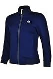 Dunlop Clubline Knitted Jacket Damen Navy, Trainingsjacke Tennis Damen blau