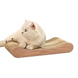 Heikoeco® Kratzbretter Katze, 2 in 1 Kratzpappe für Katzen, Katzenspielzeug Lounge-Katzensofa aus Hochwertiger Wellpapp, Lounge-Bett 42 × 6.5 × 20 cm