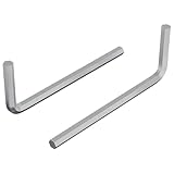 vidaXL Inbusschlüssel 2 pcs Silber 32 x 86 mm Stahl, Werkstatt, L-Form, Strapazierfähiges Design für effiziente Raumnutzung, Ideal für Büros, Haushalte und kollaborative Umgebungen