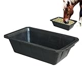 Pferdetrog | 10 Liter Futternapf,Gummi Futtereimer Napf Haustierzubehör Für Hühner Ziegen Geflügel Wild,Für Hühner Ziegen Geflügel Wild Farm