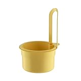 Sieb für Spülbecken Abtropfkorb – Hängendes Spülbeckensieb zur Essensreste Trennung & Obst Gemüse Waschen – Küchen Organizer Spülbecken Sieb für Haushalt & Familien, Praktischer Küchenhelfer (Gelb)