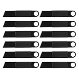 INOOMP Outdoor Notfall Feuerstarter 12 Stück aus Edelstahl Feueranzünder mit Schaber Kompakt für Camping Wandern und Survival