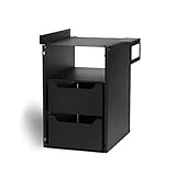 BURNHARD® Einbauregal für Gasgrill Big FRED, 30 x 39 x 50 cm, Aufbewahrung Grillzubehör, Unterschrank-Regal, Schubladenschrank, wetterfest, pulverbeschichteter Stahl – Big FRED