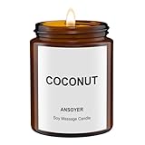 ANSOYER Massagekerze, feuchtigkeitsspendend und nahrhaft für Home SPA (Kokosnuss)