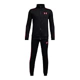Under Armour Knit Jungen Trainingsanzug, Schwarz - Rot, 7 Jahre