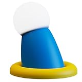 7IKE-II LED-Tischlampe Schreibtischlampe wiederaufladbar Doraemon-Stil Klopflicht weiches Licht Augenschutz Ornament für Kinder Nachtlicht für Erwachsene Dekoration