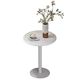 Runder Cocktail-Bartisch mit Metallsockel, großer Bistrotisch für Küche, Esszimmer, Wohnzimmer, einfache Montage, Theke, Bar, Höhe (60 x 104 cm)