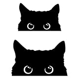 OQKAHIV Katzen-Autoaufklebern, 2er Set süße Katzen Kratzer: Auto- und Wandsticker - Niedliche Deko für die Autofenster-Tür und Co, lustigen und niedlichen Mustern, für den Außenbereich