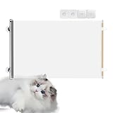 Einziehbares Welpengitter Für Treppen, Einziehbares Hundegitter Ohne Bohren, Türschutzgitter Ohne Bohren Katze, Für Kinder Katzen Wohnzimmer