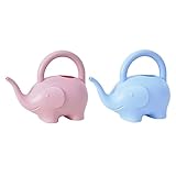 CANIGHT 2 Stück Elefanten Gießkanne Für Kinder Bunte Cartoon Gießkannen Aus Hochwertigem Ideal Für Gartenarbeit Und Spielspaß Im Freien Perfekte Gießkessel Für Kleine Hände