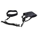 Schwimmfallschirm, Schwimmzubehör aus Nylon und PP, Schwimmgürtel mit Schnalle für das Schwimmtraining (Black)