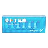 Niesel Gehörschutzstöpsel, 6 Stück, schalldämmende Schaumstoff-Ohrstöpsel, wiederverwendbare Karottenform, wasserdicht, zum Schwimmen für Männer und Frauen