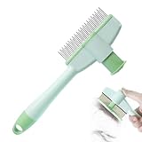 Flohkamm für Hunde | Haarentfernungskamm und Flohbürste für Katzen, weich, antistatisch, ergonomisch, für Kätzchen, Welpen mit langem und dichtem Fell