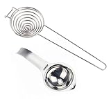 Eiertrenner, 2 Stück Eigelbtrenner Edelstahl, EitrennerGroße Kapazität, Egg Separator für Küche Backwerkzeug Küchenzubehör