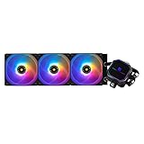 Thermalright Frozen Prism 360 Schwarz ARGB Liquid CPU Wasserkühler mit 120mm ARGB PWM Lüfter,Computer Wasserkühler für AMD/AM4/AM5, INTEL 1700/1150/1151/1200/2011