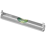 STANLEY Schnurwasserwaage (leichte Aluminiumausführung, 2 Haken für Schnurnutzung, flache Unterseite) 0-42-287