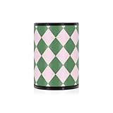 Rauchfreier Aschenbecher für Zigaretten mit Deckel, geruchsdicht, Edelstahl, tragbar, rauchfrei, Terrasse, Zigarettenstopfen, Aschenbecher für Auto, Becherhalter, Pfirsich und Grün