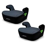 Osann Junior 2er set, Sitzerhöhung Auto Kinder, Kindersitzerhöhung ohne Isofix 126-150cm (ca. 15-36 kg), Sitzschale i-Size - Nero