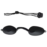 wilcractk Solarium Brille aus Silikon, Verstärkte UV Schutzbrille für Solarium & Rotlichtlampen, Schwarz, Weiches Material, Wiederverwendbar, Optimaler Augenschutz bei Haarentfernung