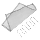 BIUDECO Tragbare Faltbare Feuerstelle aus Edelstahl Drahtgeflecht mit Schutzgitter Mittlere Größe Leichtes Brennholzregal für Camping Grillen und Outdoor Feuerstelle