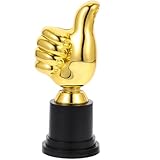BESPORTBLE Plastiktrophäe Als Auszeichnung Mit Goldenem Daumen - Ideal Für Unterrichtsbelohnungen - Finger Geste Statuen Skulptur - Pokal Für Preisverleihung - Sport Gewinner Und Partypreis