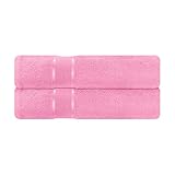 Mixibaby 2er Set Badetuch Badetücher Tücher 100cm x 150cm Frottee 100% Baumwolle 500g/qm, Farbe:Altrosa