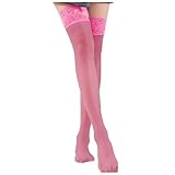 Generisch Strümpfe, Unterwäsche mit breiter Spitze, Beine, hohe Strümpfe. (One Size)