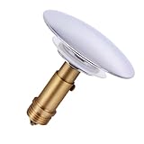 SEWOART Badewannenstöpsel Pop Up Abflussstopfen aus Messing Langlebiger Waschbeckenstöpsel mit Bounce Deckel Wasserfester Ablaufverschluss für Bad und Küche