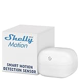 Shelly Blu Motion | Bluetooth-Bewegungsmelder mit Lux-Sensor | Praesenzmelder | Kompatibel mit Alexa und Google | iOS-Android-App | Reichweite bis zu 9 Meter