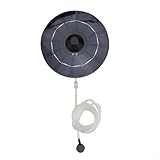 ZYNCUE Solar Power Teichbelüfter Sauerstoffpumpe mit Luftschlauch und Blasenstein, Schwimmender Solar-Sauerstoffgeber für Fischtank, Aquarium, Außenbrunnen, Gartenpool