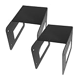 BESTYASH 2 Stück Stahl Feuerholz Halterungen Kompakt Robust für Innen und Außen Kaminholz Lagerung Sicher Elegant Vielseitig Einsetzbar