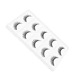 CRILSTYLEO 5 Paare kurze falsche wimpern Wimpernverlängerung kunst wimpern Faser-Make-up-Wimpern 3D-Fälschung künstliche wimpern fake wimpern Wimpern Make-up Wimpern Kunstfaser Black