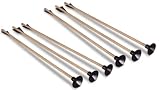 BestSaller 1202 Holzpfeil mit Saugnapf für Kinder-Bogen, ca. 50 cm, Natur/schwarz (6er Pack)