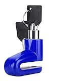 Korrosionsbeständiges, Robustes Bremsschloss für Motorräder und Fahrräder (Blau)