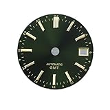 Generisch Zifferblatt NH34 28,5 mm, Sonnenschliff, Uhrwerk: ohne Leuchtmasse, ohne Logo(Gray silver index)