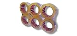 HSTEC Transparentes Verpackungsband, 6 Rollen, Verpackungsband, 48 mm x 100 m, Verpackungsband