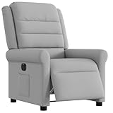 QZZCED Relaxsessel Elektrisch Wolkengrau Stoff Wartezimmerstuhl Sitzmöbel für Hotel Küche