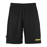 uhlsport Herren Shorts Center Basic Shorts FTP schwarz/limonengelb 128