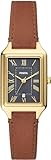 Fossil Damenuhr Raquel mit quarz/3-Zeiger datum Uhrwerk 23mm Gehäusegröße mit einem litehide™ Lederarmband ES5303