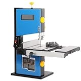 Tischkreissägen, 8-Zoll-9-Zoll-Holzbearbeitungs-Bandsägemaschine Desktop-Drahtsäge Stichsäge Metall 85 / 89MM Schneiden von Rosenkranzwerkzeugen 350 / 550W Tischkreissäge(8 Inch Machine)