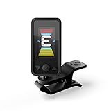 D'Addario Cello-Stimmgerät und Bass-Stimmgerät, Eclipse Kopfplatten-Stimmgerät, Clip-On-Stimmgerät für Cello oder Bass, Vollfarbiges, vertikales Display mit Drehgelenk, schnelles und präzises Stimmen