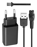 5V Ladegerät Ladekabel kompatibel mit Philips OneBlade 360 Pro QP2824 QP2834 QP2734 QP2724 MG7930 MG7950 MG9520 XP9401 Bodygroom Multigroom Series 9000 7000 5000 Rasierer Netzteil Adapter USB